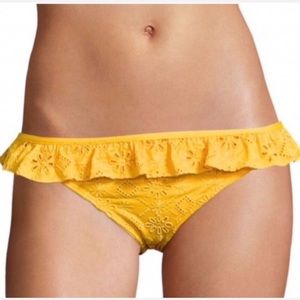 New kate spade new york lace ruffle bikini bottom